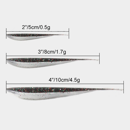 10pk Soft Plastic Lure Jerkbait